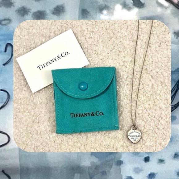 🌀please return to Tiffany & Co. 925 classic heart pendant silver necklace - Picture 2 of 13